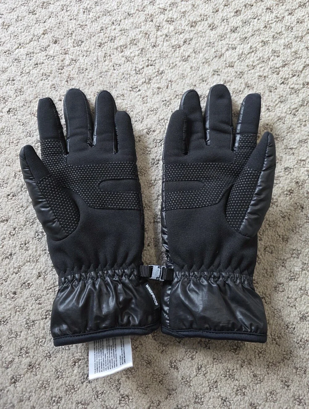 Head Black Quilted Gloves